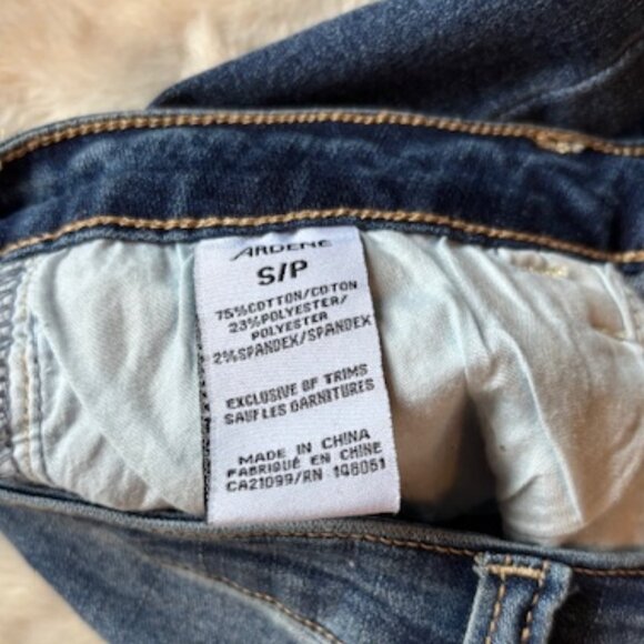2/$40 EightyTwo Ardene Blue Denim Distressed 5-Pocket Skirt Ladies Size S - Picture 3 of 9